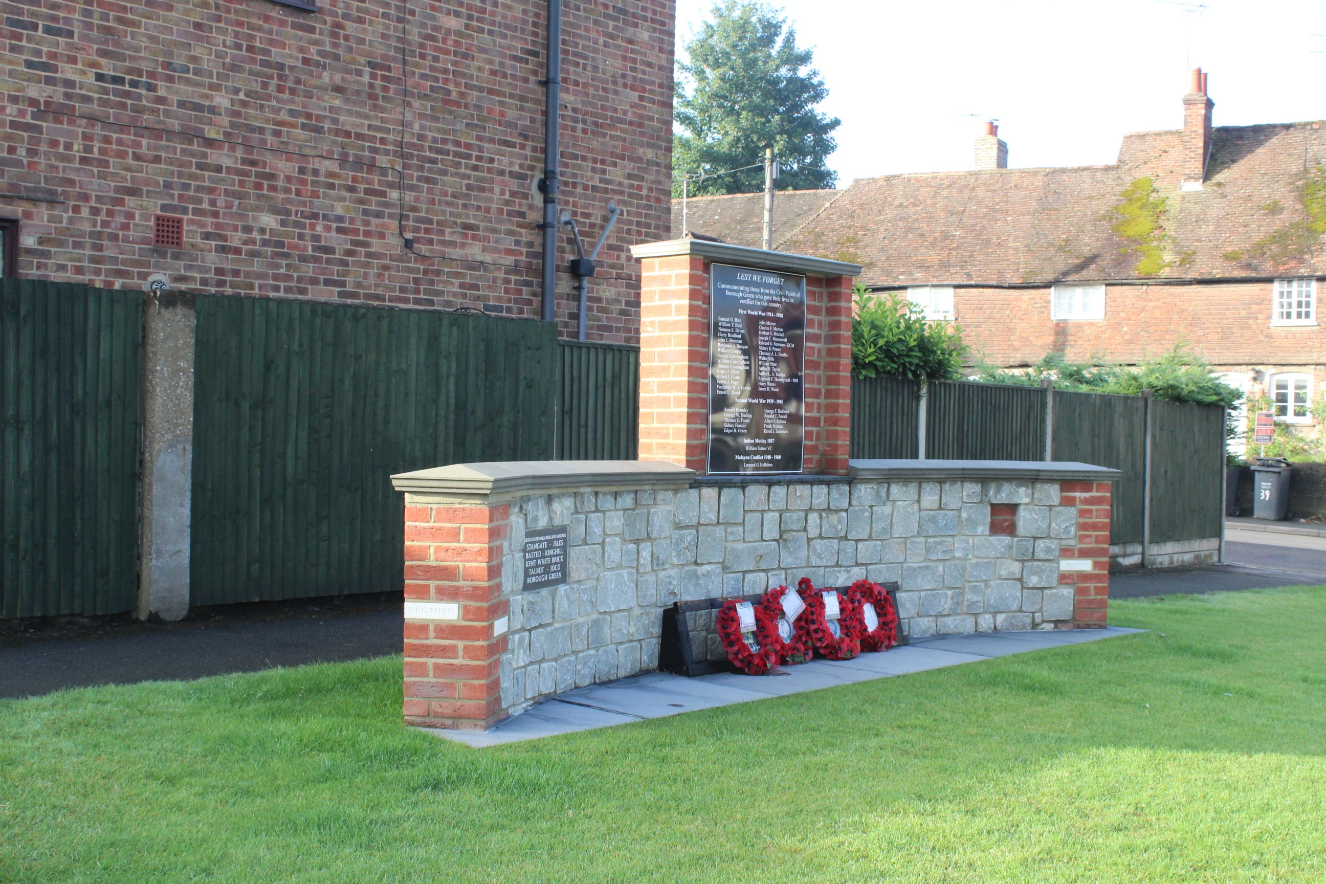 Borough Green Memorial Wall War Memorials Online